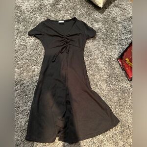 Cute black dress skater skirt like